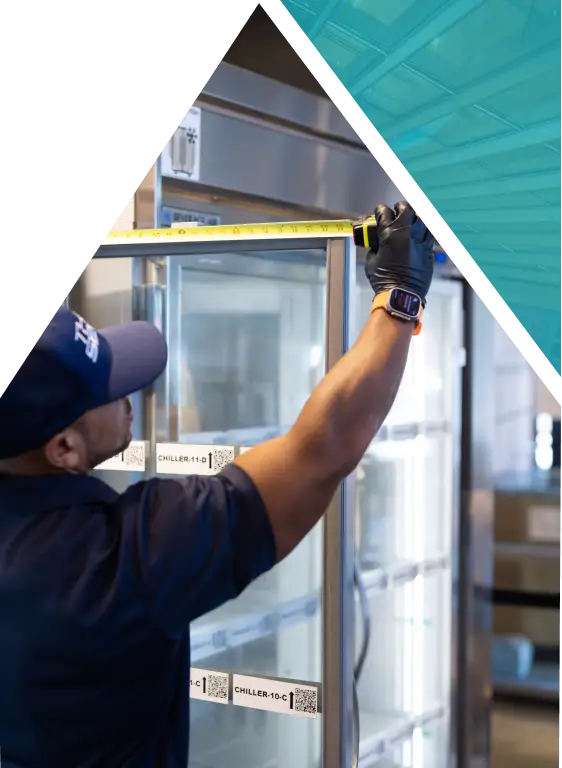 Commercial service professional at work